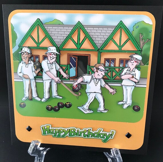 Lawn Bowls Funny Humorous Bowls Mens Male Mans Handmade 3D Etsy