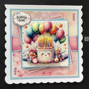 Handmade 3D Birthday card Birthday Cake