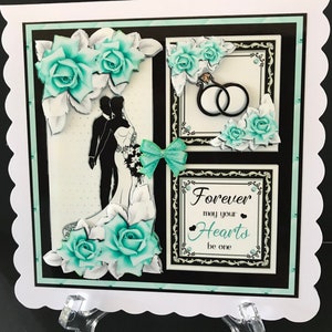 Handmade Wedding Card 3D