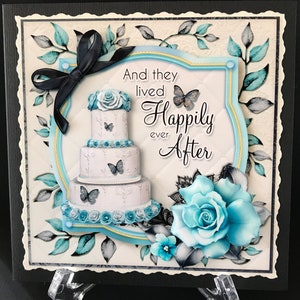 Handmade 3D Wedding Card
