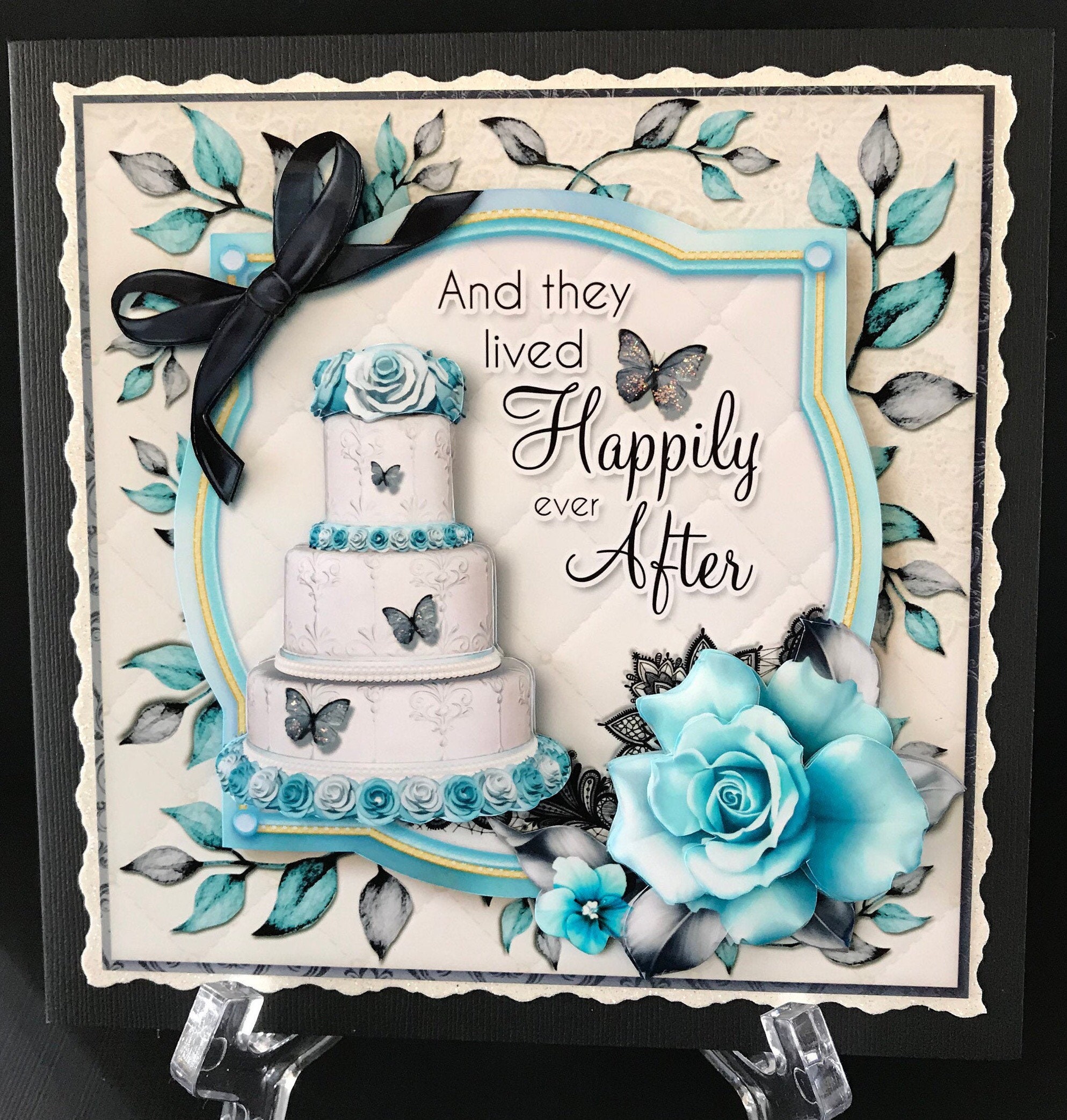 Handmade 3D Wedding Card - Etsy Australia