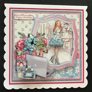 Female Handmade 3D Birthday Card Daughter Granddaughter Sister