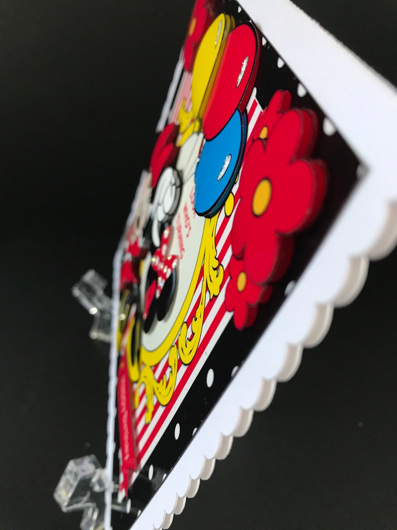Ages 3 4 5 6 Minnie Mouse Disney Handmade 3D Girls Birthday cards bild 2