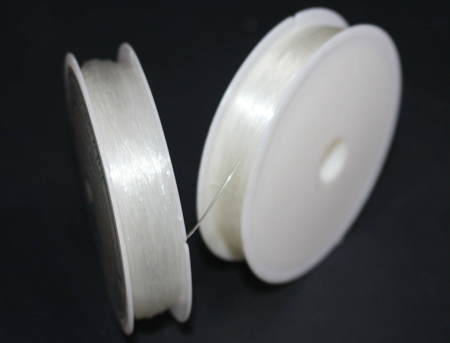 5 Rolls Clear Elastic Thread Elastic Beading Cord Wire Diy Etsy