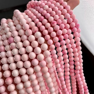 Pink conch pink shell beads,pink sea shell beads,6mm 8mm,15 inches one strands