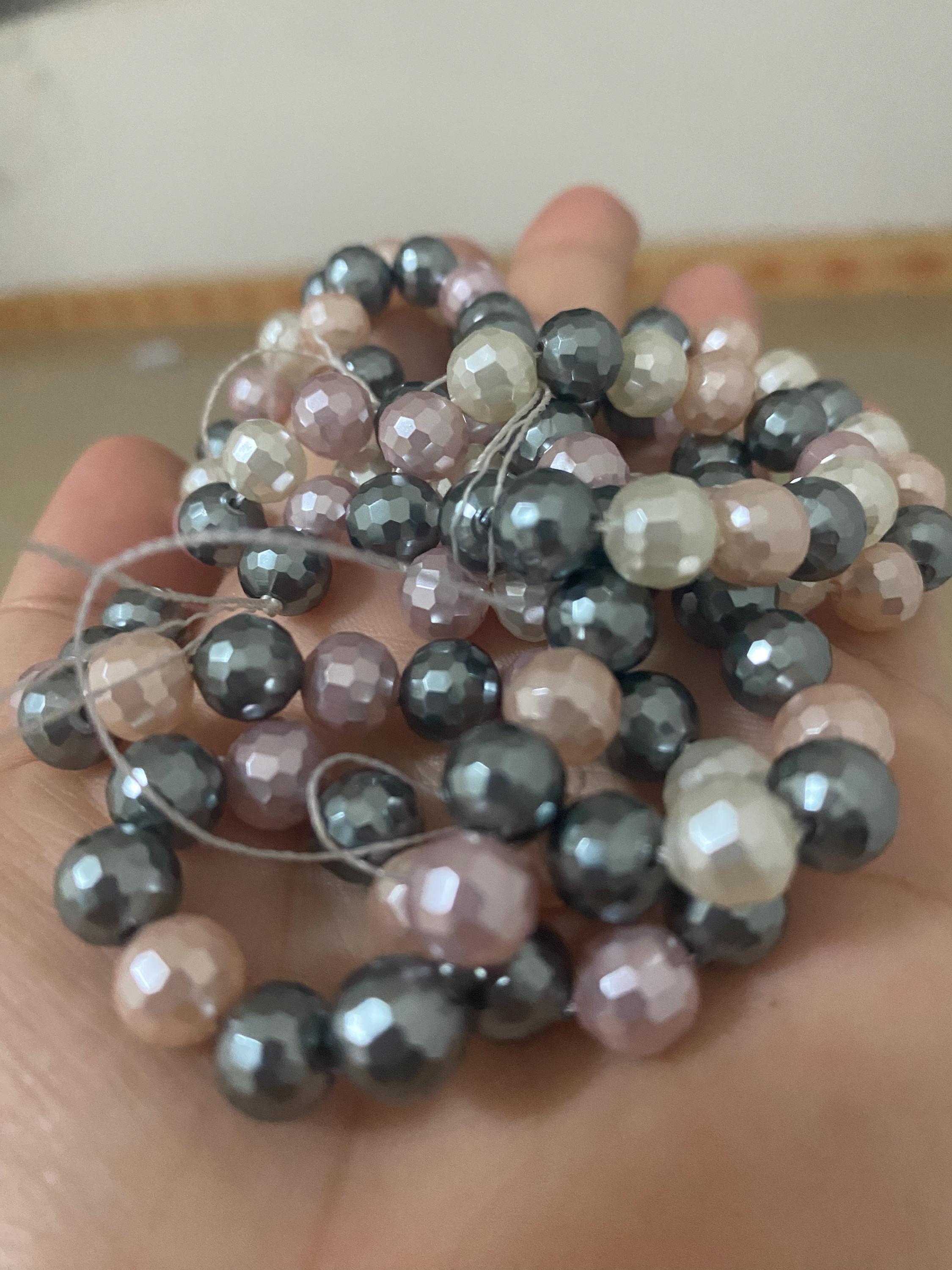 100 Perline Rotonde Sfuse Da 8 Mm Nere Opache Per - Foto 11