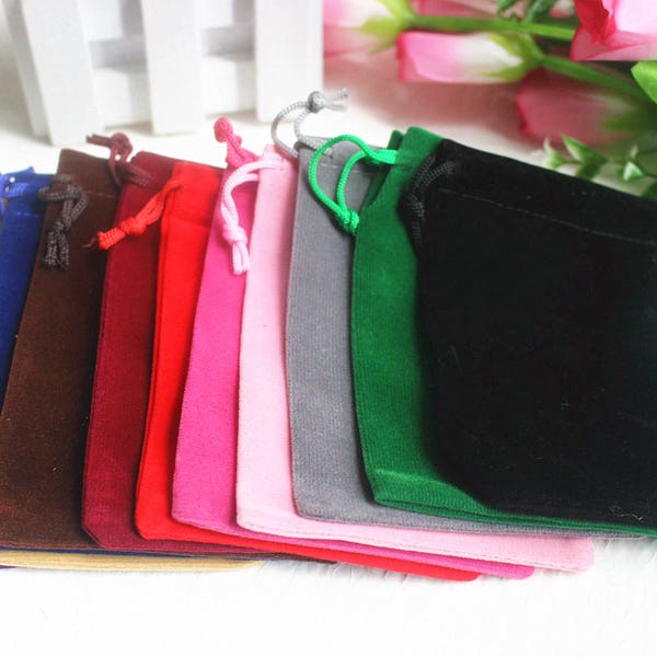 30 pcs Velvet Drawstring Bags Pouch Wedding Favor Gift Packaging Bag Jewelry Party Bags , Jewelry Gift Bags
