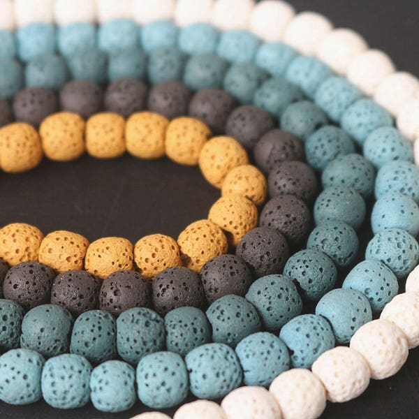 6mm 8mm 10mm 12mm 14mm Lava beads,smooth and round stone beads,lava beads,volcanic rock bead,15 inches