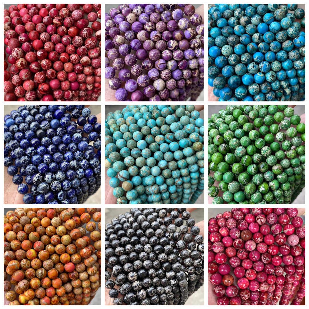 Perline Sfuse In Diaspro Sedimento Marino Blu 14x4mm - 15,5 Pollici Per Gioielli Fai Da Te