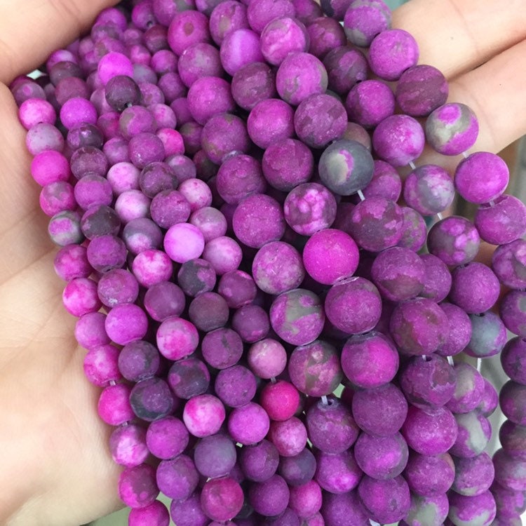 Sugilite Beads Matte Round Beads 6mm 8mm 10mm sugilite Etsy