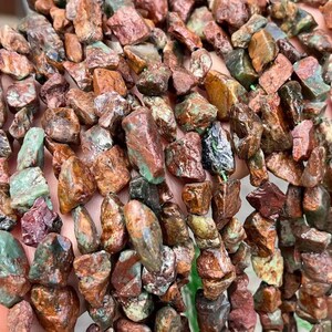 Natural Green Peruvian Opal Irregular pebbles chips nugget loose Beads,12-15mm,15 Inch Strand