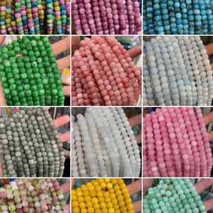 Cuentas sueltas de tambor de Calcedonia de 9x10mm, cuentas de barril de Calcedonia amarillas, verdes, púrpuras, al por mayor, cuentas de tambor al por mayor, 15 pulgadas