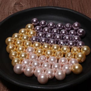 30 pcs Half Drilled Hole Round Shape South Sea Shell Beads For Earring Making