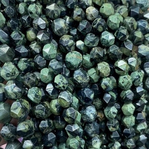 Natürlicher Kambaba Jaspis facettierte Sternschliff Nugget Perlen 6mm 8mm 10mm,15 Zoll ein Strang