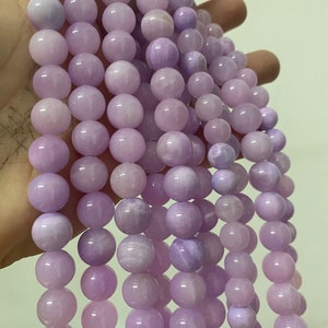 Violet Purple Jade 6mm 8mm 10mm 12 Round Beads wholesale,16 inch per strand
