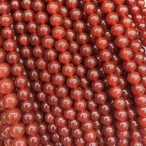 Natural Red Carnelian Smooth Round Beads 4mm 6mm 8mm 10mm 12mm 14mm 16mm,red agate round beads,15 inches one strand