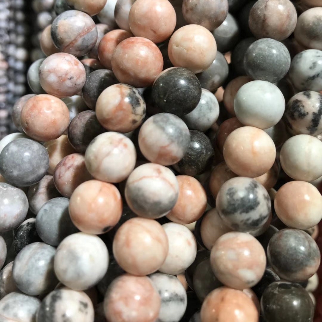 Natural Pink Zebra Jasper BeadsZebra Jasper Gemstone 4mm 6mm Etsy