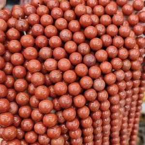 Natual Africa Red Jasper beads 4mm  6mm 8mm 10mm 12mm 14mm 16mm, Gemstone Beads,Smooth and  Round Jasper beads,15 inch one strand