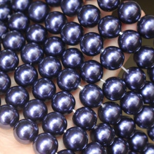 South Sea Shell Pearls, Round Beads, 8mm 10mm 12mm 14mm Shell Beads,Full Strand 15 inch.