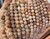 Natural Sunstone Smooth Round Gemstone beads,Sunstone Loose round beads 8mm 10mm 12mm 14mm ,15 inches one strands