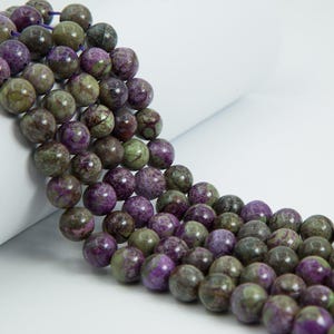 Natural Stichtite Atlantisite Beads, Round Stone Beads 4mm 6mm 8mm 10mm 12mm , 15 inches one starand