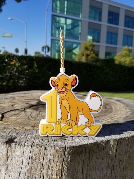 Lion King Birthday Candle