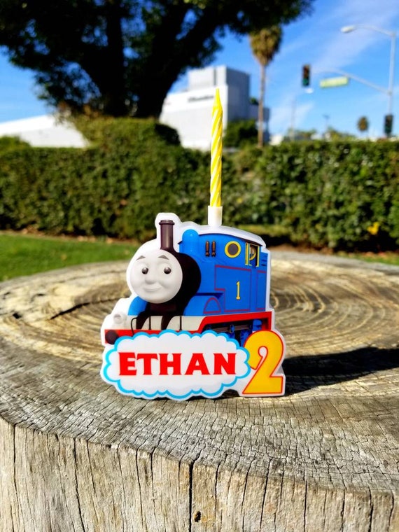 Thomas And Friends Cake Candle Personalized Birthday Candle Etsy