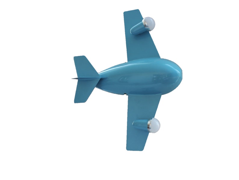 Airplane Lamp Wall Ceiling Night Light. Blue Rocket Lamp ...