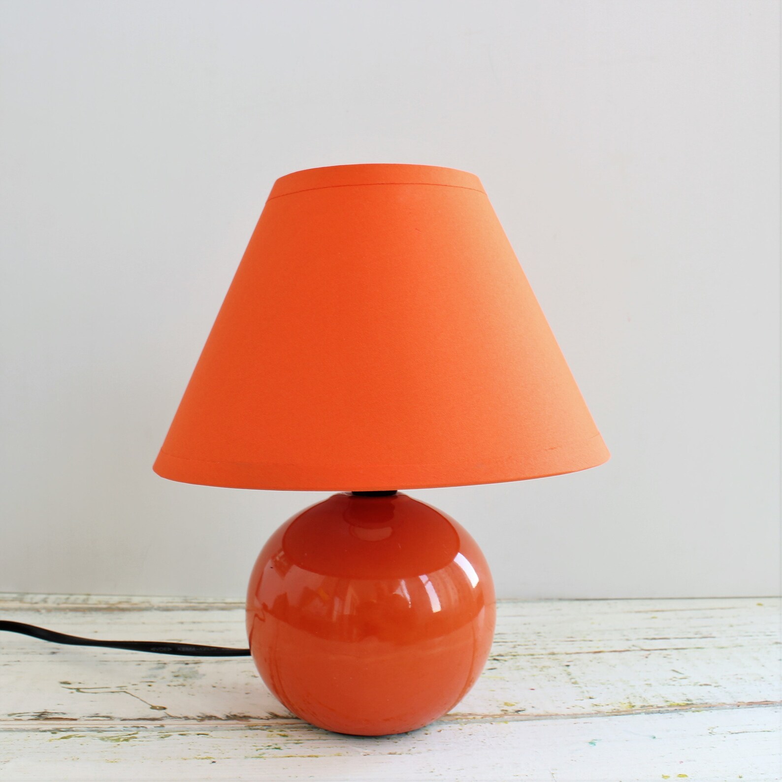 Ceramic Table Lamp. Small Office Desk Lamp Mini Orange or Etsy