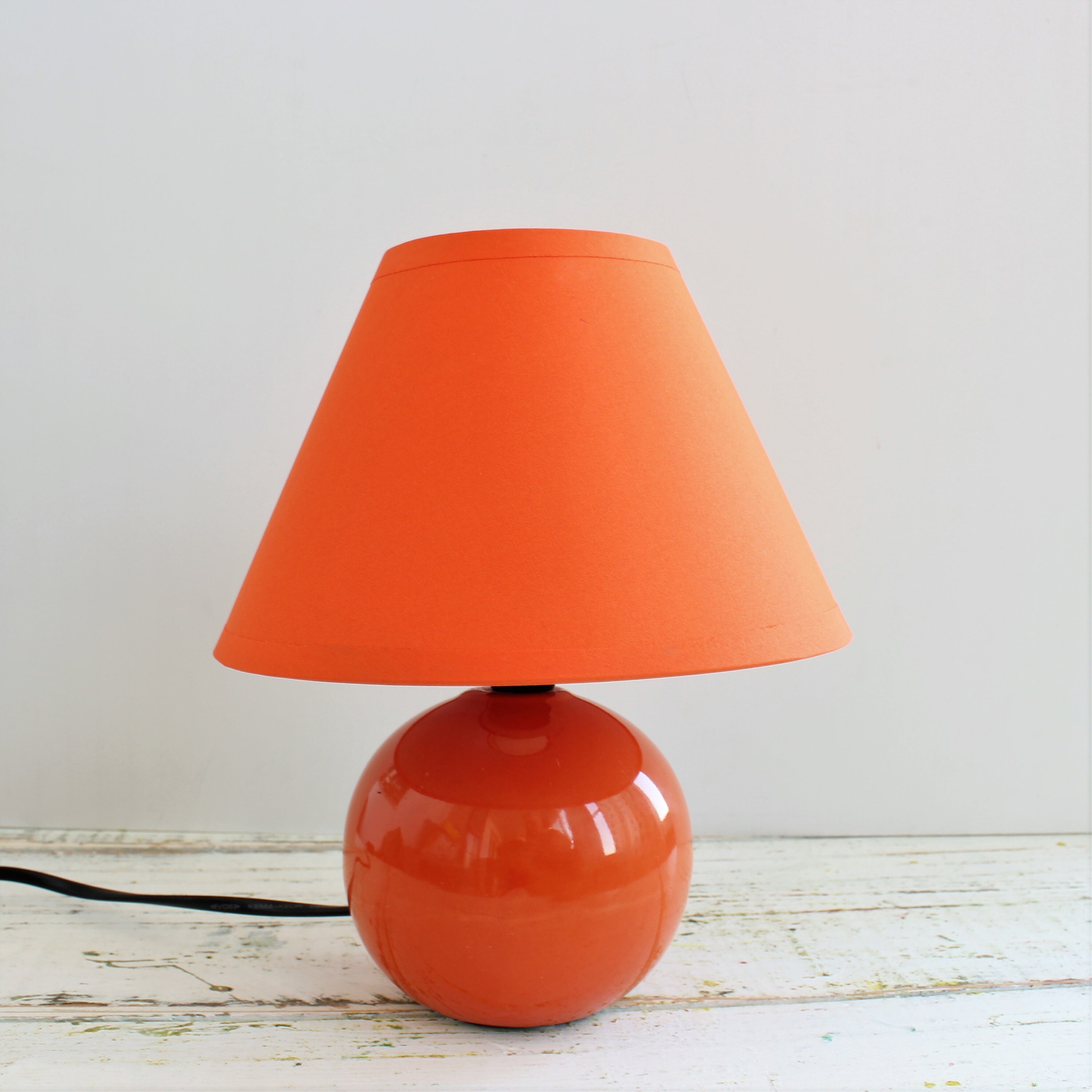 Ceramic Table Lamp. Small Office Desk Lamp Mini Orange or Etsy