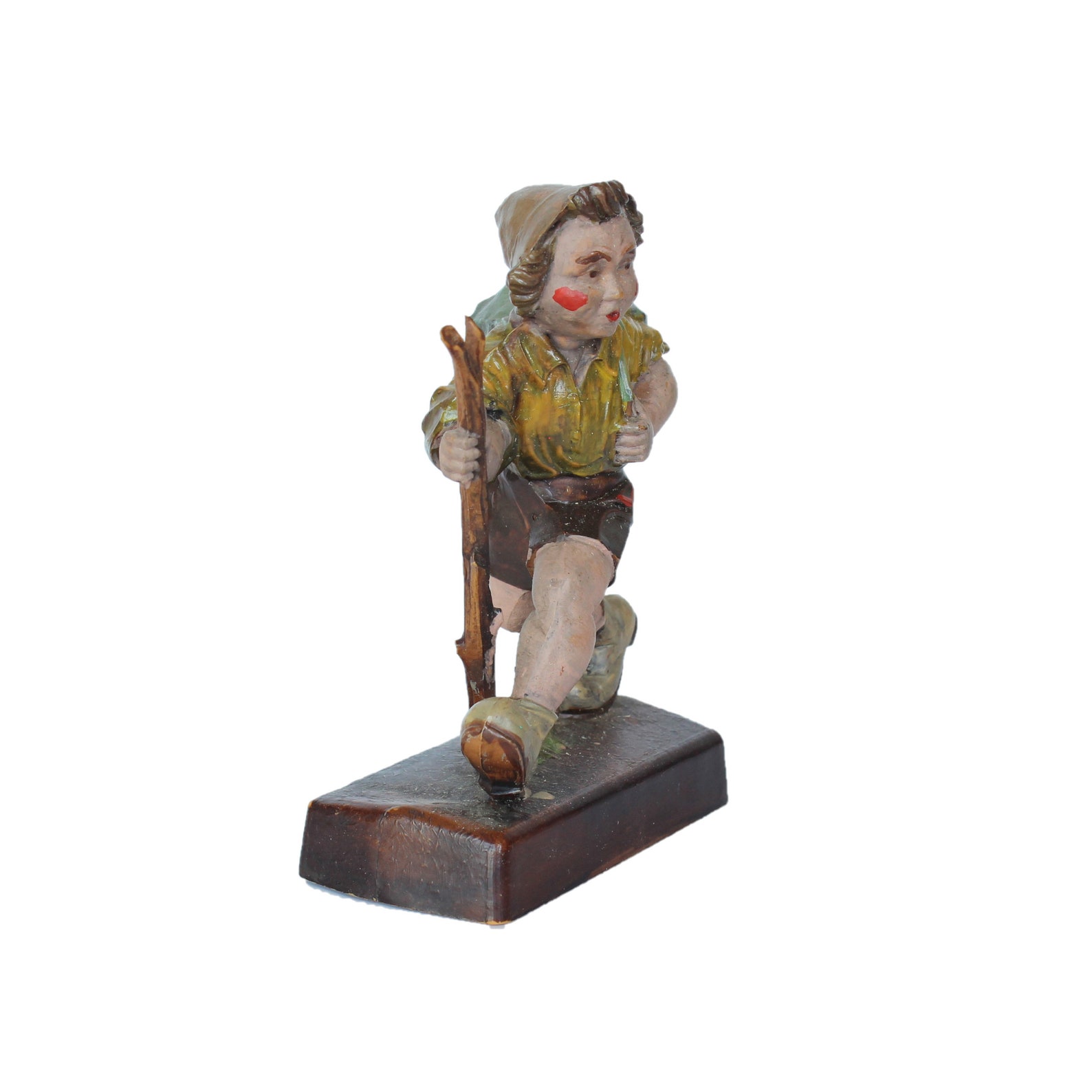 Vintage Schwarzwald Mountain Climber Figurine Alpine Decor Etsy