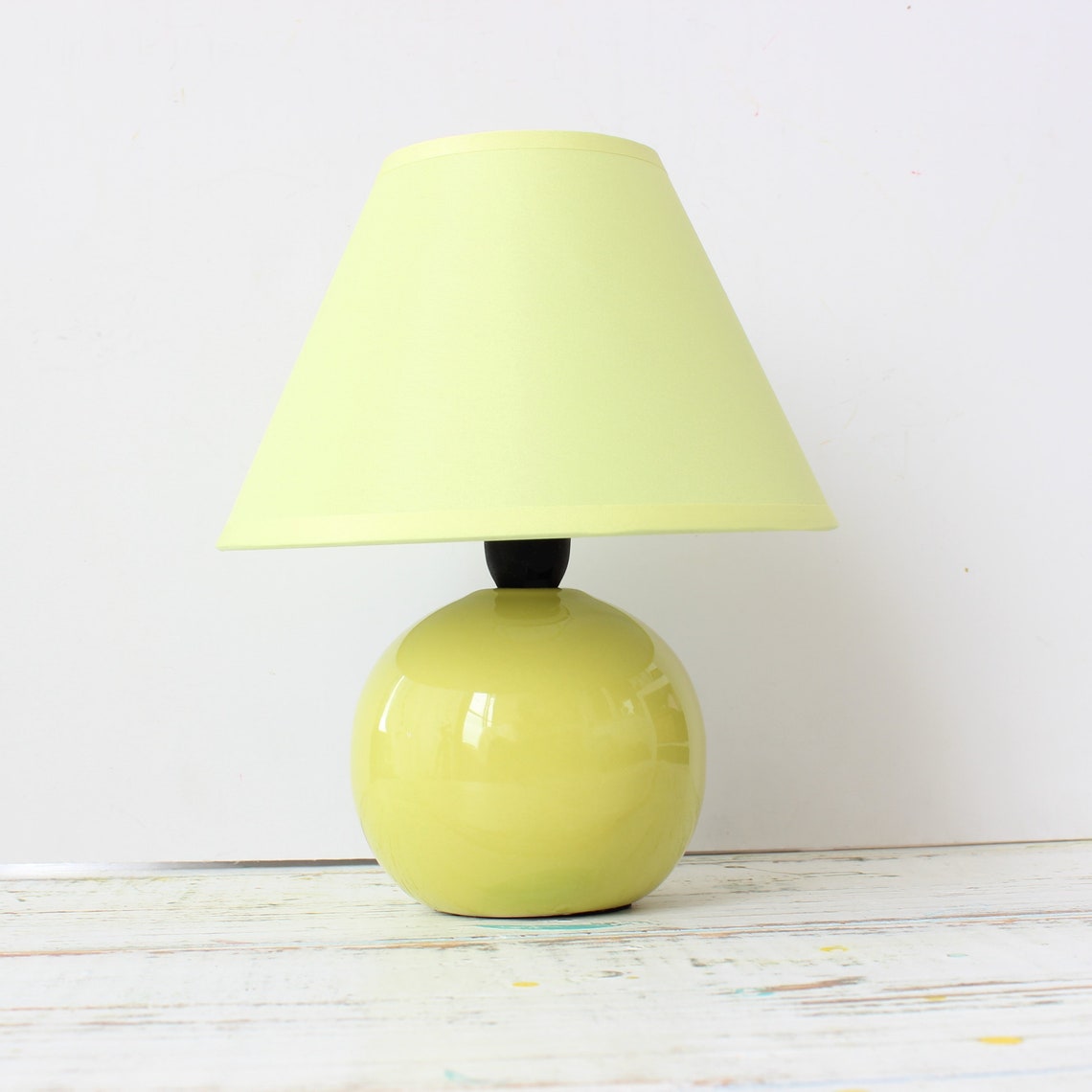 Ceramic Table Lamp. Small Office Desk Lamp Mini Lime Green | Etsy