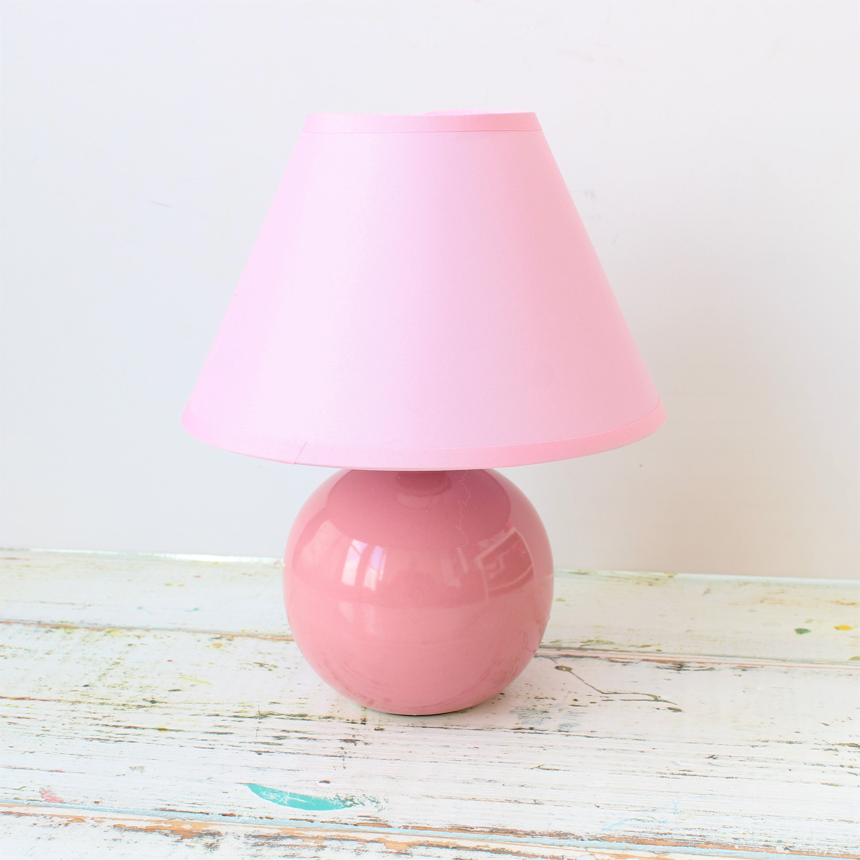 Ceramic Table Lamp. Small Office Desk Lamp Mini Pink or Rosa Etsy UK