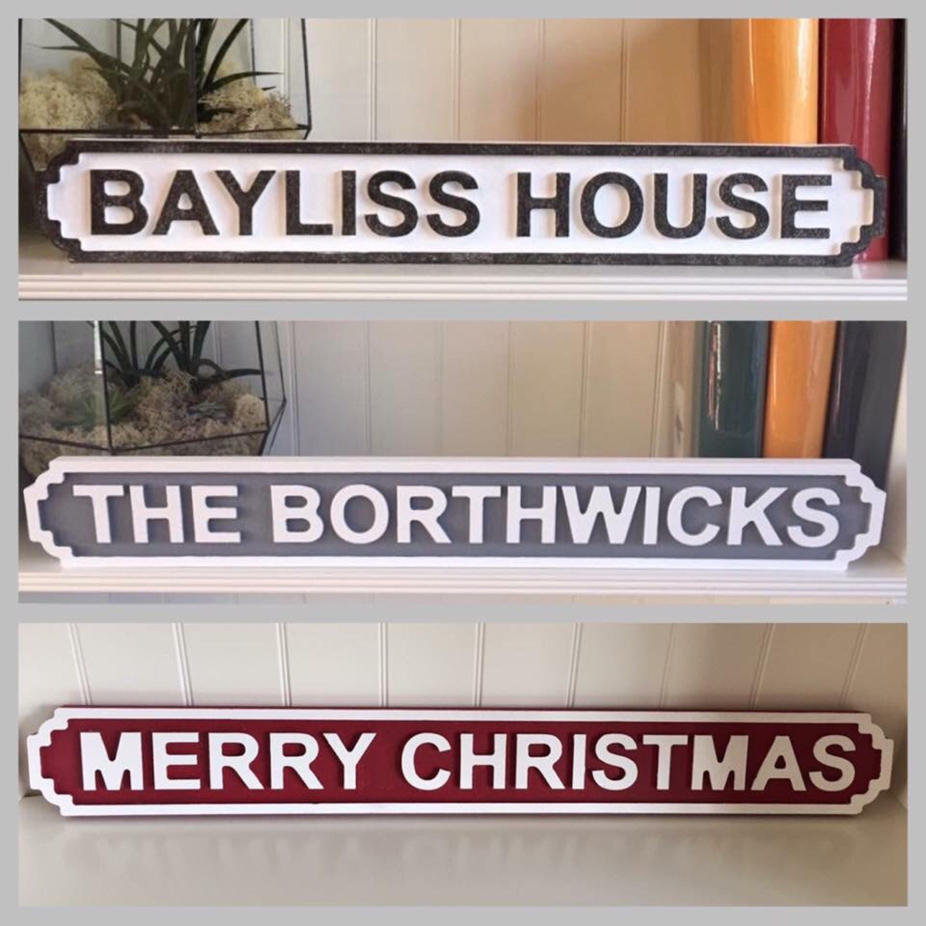 Personalised street sign. Vintage street signs. Customised Etsy