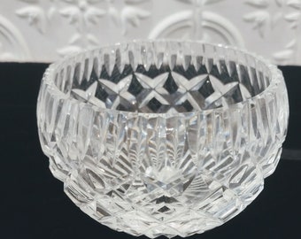 Round, Crystal, Bowl, Vintage/Nut/Candy Dish