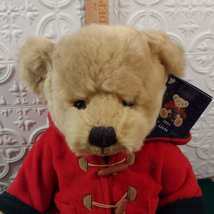 Harrods Weihnachten 2003 Teddybär mit Anhängern Knightsbridge, London