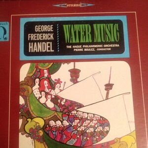 Grabación LP de Handel's Water Music