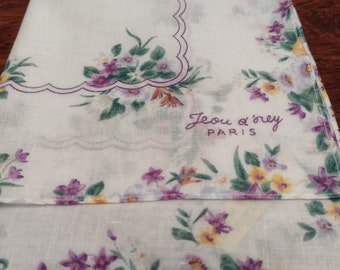Vintage Jeou d"Orey ladies Handkerchiefs set of five
