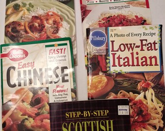 Five International Cookbooks