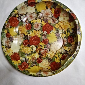 Vintage Daher Decorated Ware Floral Bowl