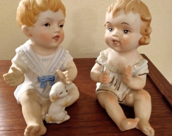 Vintage Porcelain Figurines known as "Piano Babies"