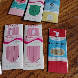 Vintage Seam and Bias Tape from the 1950s and 1960s