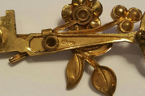 Vintage Coro Brooch Key - image 4