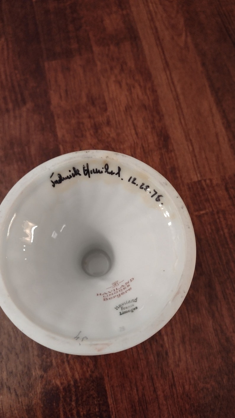 Haviland Limoges Bergere French Signed Candle Stick Holder Etsy