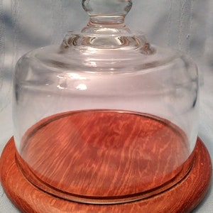 Vintage Cheese Server With Glass Dome