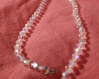 Vintage AB Crystal Necklace