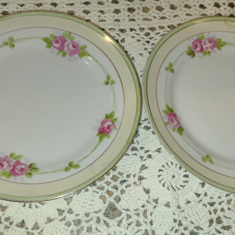 Nippon Roses Nippon Rose Plates - Etsy