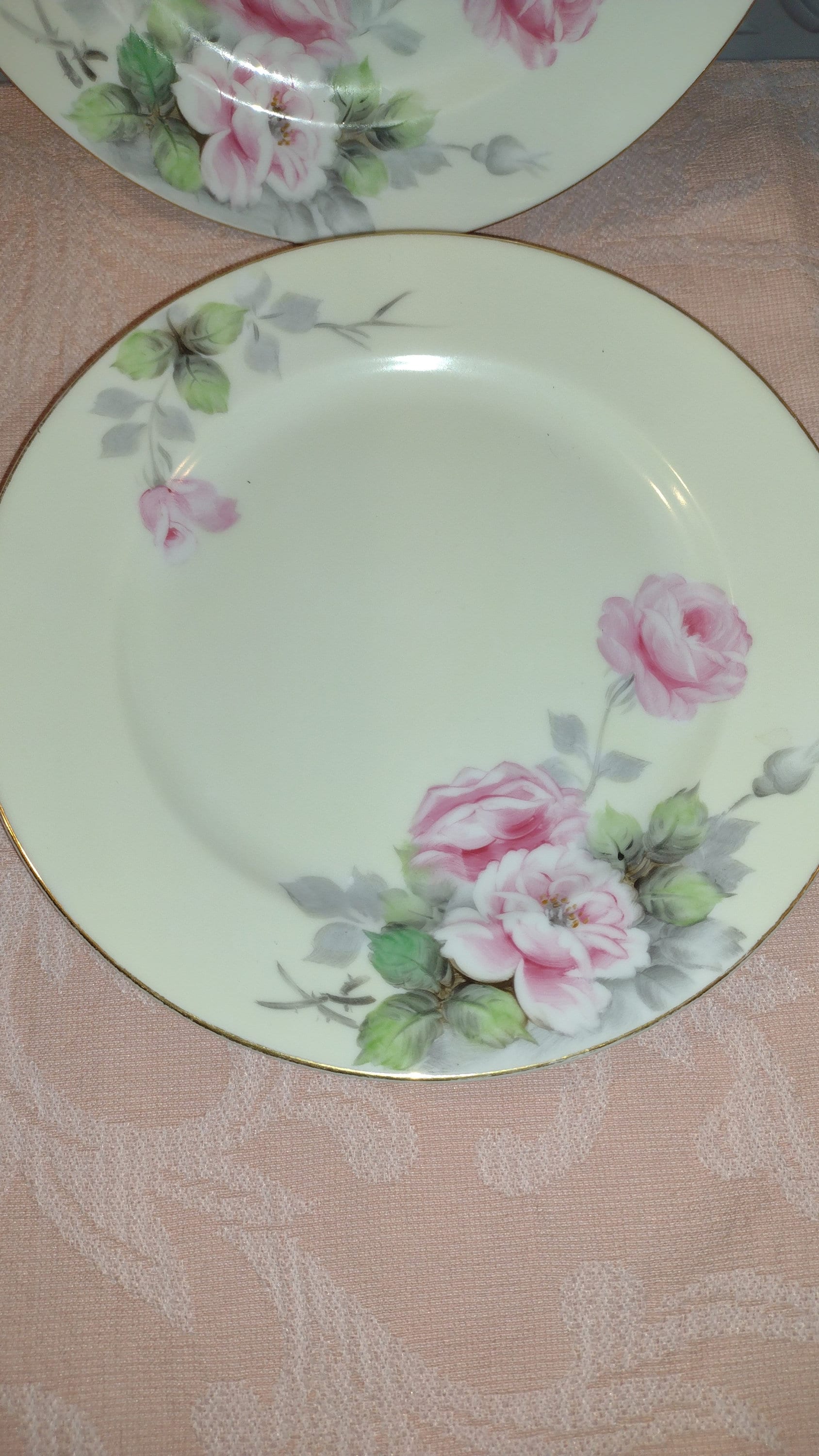 Set of 4 Made in Occupied Japan Aichi China Salad Plate Set