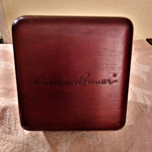 Vintage Eddie Bauer Wooden Box