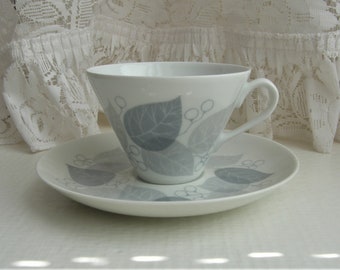 Arabia Finland: LEHMUS Series Coffee Cup And Saucer, Pattern By Raija Uosikkinen